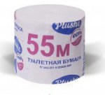 Туал.бумага 55 метров Plushe 1 сл.48/1 без/вт